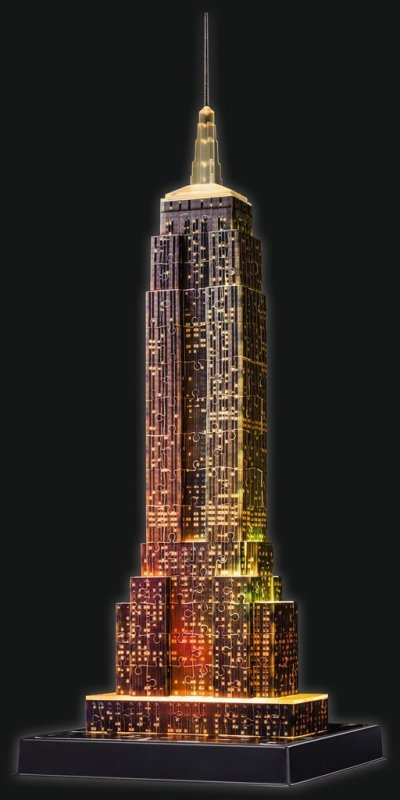 216 ELEMENTÓW 3D Empire State Building LED Night