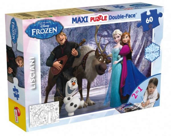 Puzzle Frozen maxi 60 elementów, dwustronne
