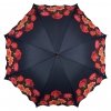 Róże - parasol długi delux ze skórzaną rączką