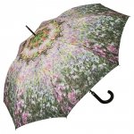 Ogród Moneta parasol długi ze skórzaną rączką