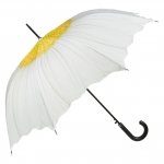 Margerytka - parasol długi ze skórzaną rączką