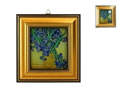 Obrazek 8,2x9,2 - Vincent van Gogh - Irysy