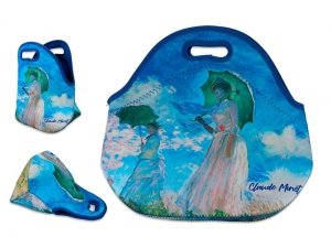 Neoprenowa torba na lunch - Claude Monet - Kobieta z parasolem