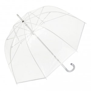 Mirabel parasol przezroczysty głęboki biały