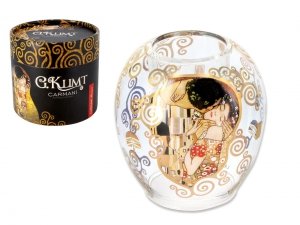 Świecznik szklany - Gustav Klimt Pocałunek