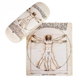 Leonardo da Vinci Człowiek witruwiański - etui na okulary Von Lilienfeld