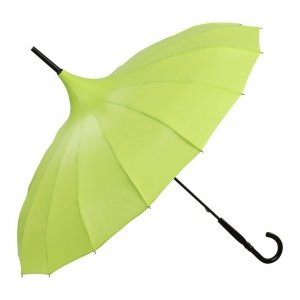 Cecile Limone jaskrawozielona parasolka Von Lilienfeld