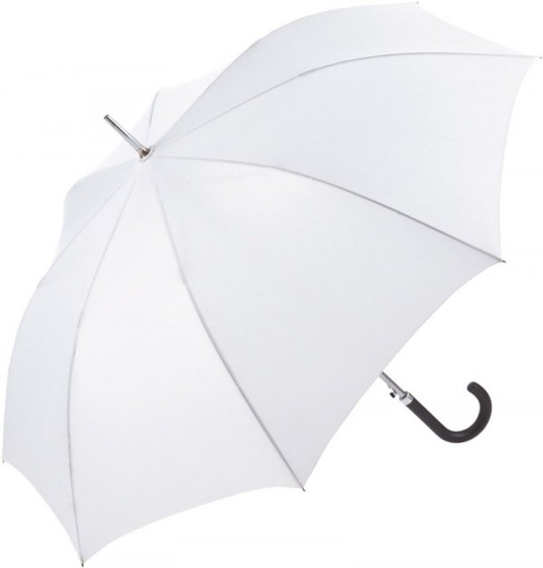 Biały długi parasol w rozmiarze XL - 120 cm - II gat.