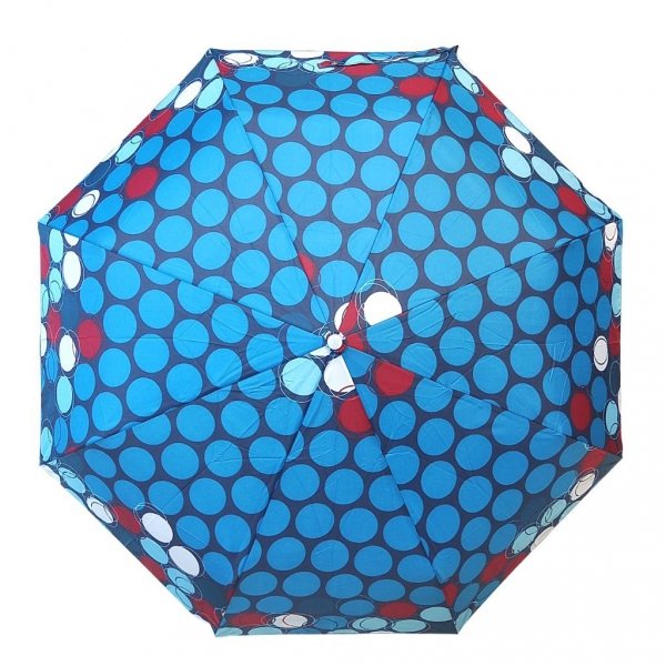 Niebieskie grochy parasolka składana full-auto DP341
