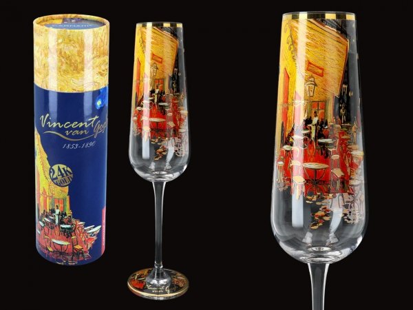 Kieliszek do szampana - Vincent van Gogh - Kawiarniany taras