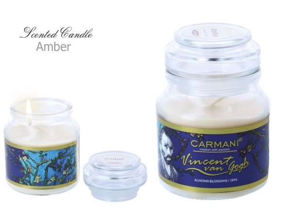Świeczka zapachowa - Vincent van Gogh - Kwitnący migdałowiec - Amber