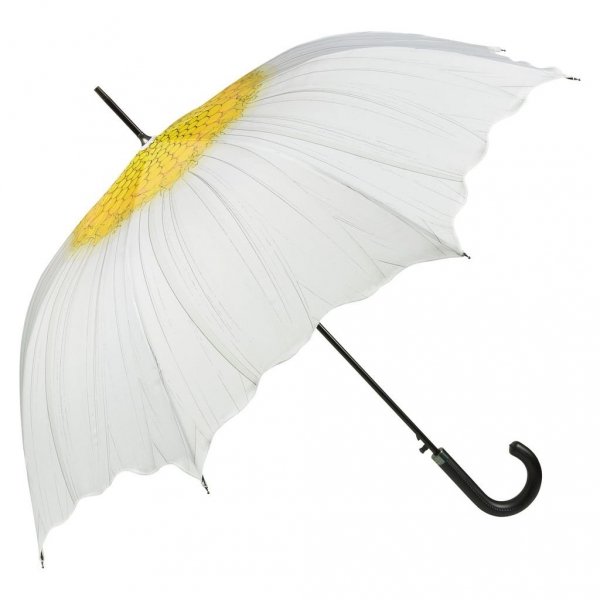 Margerytka - parasol długi ze skórzaną rączką