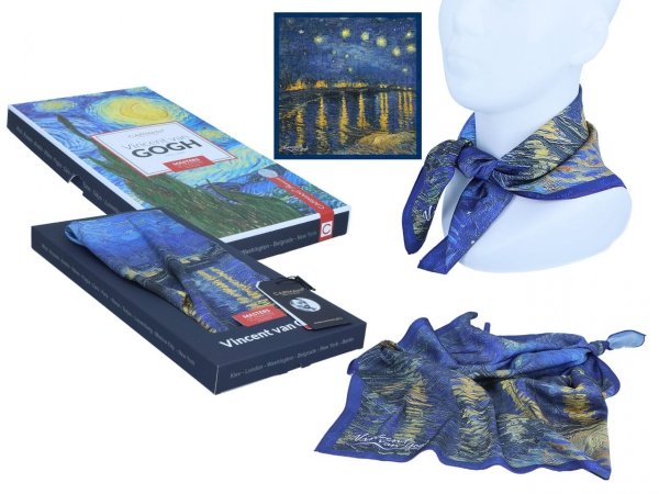 Apaszka - van Gogh - Gwiaździsta noc nad Rodanem
