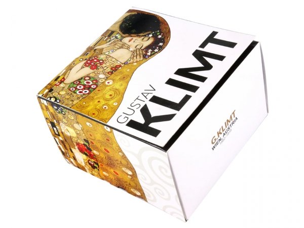 Kubek - G. Klimt, Pocałunek (kremowe tło)