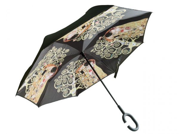 Parasol odwrotnie otwierany - G. Klimt, Pocałunek i Drzewo