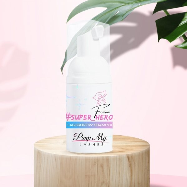 Pianka szampon do brwi i rzęs przedłużanych Super Hero Foam Pimp My Lashes