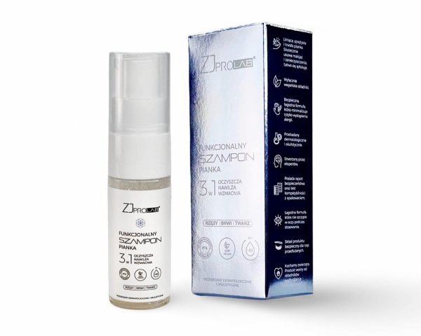 Funkcjonalny Szampon Pianka 30 ml ZJ PROLAB® do codziennej pielęgnacji