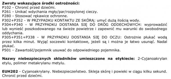 Klej Bad Boy Baby Line 5ml