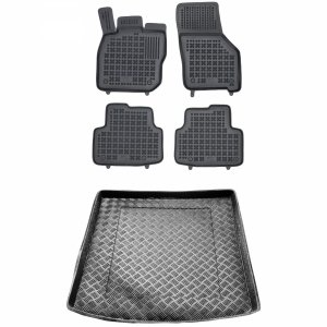 Zestaw dywaniki i mata do VW GOLF VII 2012-2019 Kombi, górna podłoga bagażnika