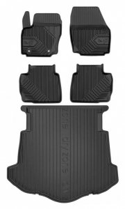 Zestaw dywaniki i mata do Ford Mondeo IV Liftback 2007-2014 dystans między stoperami 25,5cm z kołem dojazdowym (niepełnowymiarowym)