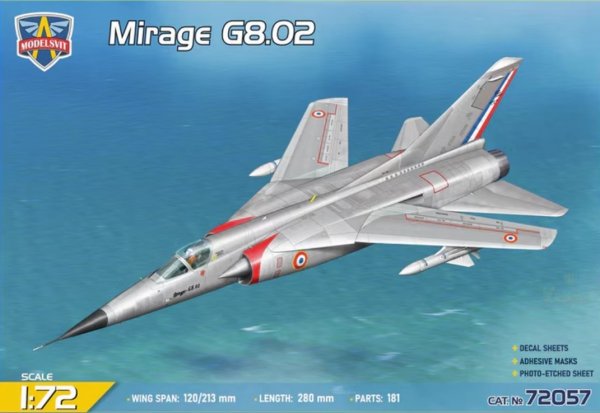 Model Svit 72057 Mirage G8.02 1/72