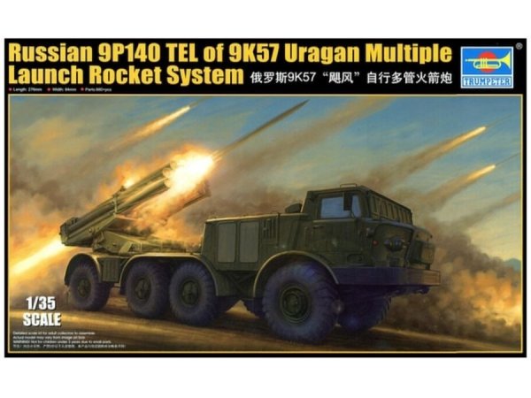 Trumpeter 01026 1/35 9P140 TEL of 9K57 Uragan Multiple Launch Rocket System