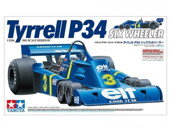 Tamiya 12036 1/12 Tyrell P34 Six Wheller PE