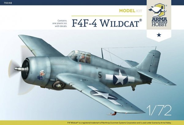 Arma Hobby 70048 F4F-4 Wildcat Model Kit 1/72