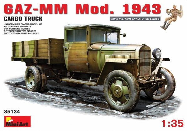 Mini Art 35134 Gaz-Mm 1943 Cargo Truck 1/35