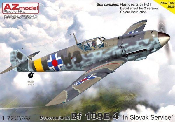 AZ Model 7662 Bf 109E-4 „In Slovak Service“ 1/72 