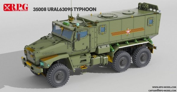 RPG 35008A Russian URAL 63095 Typhoon-U MRAP with sagged wheels 1/35 