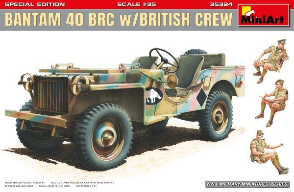 Mini Art 35324 Bantam 40 BRC w/British crew SP.Edition 1/35