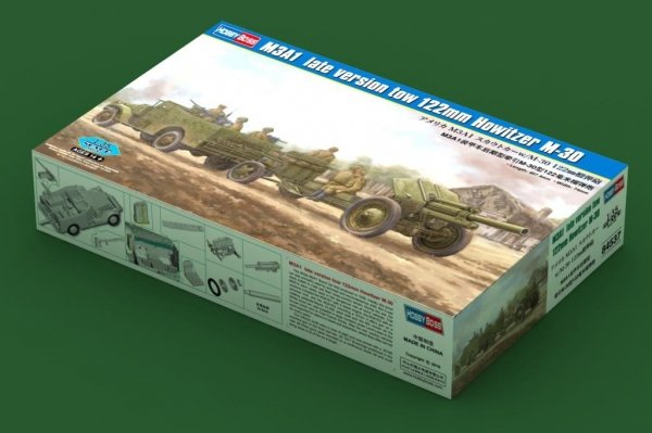 Hobby Boss 84537 M3A1 late vers. tow 122mmHowitzer