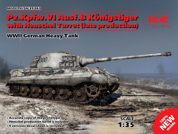 Icm 35363 Pz.Kpfw.V KingTiger Aust. B 1/35