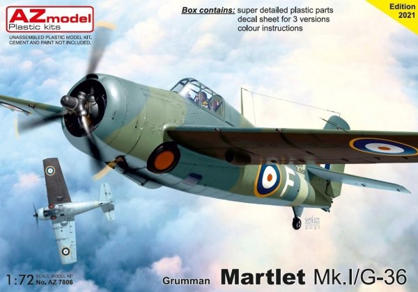 AZ Model 7806 Martlet Mk.I/G-36 1/72 