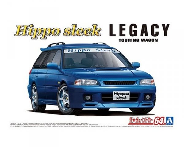 Aoshima 05800 1/24 TC#64 Hippo Sleek BG5 Legacy Touting Wagon '93 (Subaru)