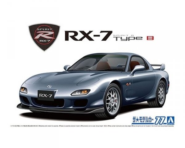 Aoshima 06193 1/24 MC#77 Mazda FD3S RX-7 Spirit R Type B '02