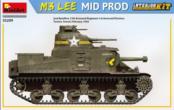 MiniArt 35209 M3 Lee Mid Prod. Interior Kit - Miniart 1/35 