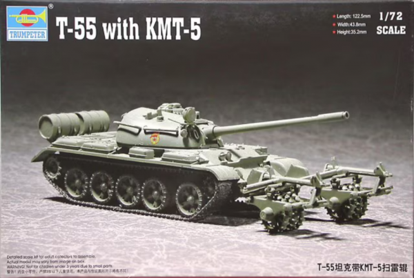 Trumpeter 07283 1/72 T-55 with KMT-5 Mine Roller