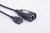 Adapter GEMBIRD UAE-30M (USB F, M - RJ45 F; 0,17m; kolor czarny)