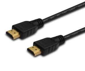 Kabel SAVIO cl-37 (HDMI M - HDMI M; 1m; kolor czarny)