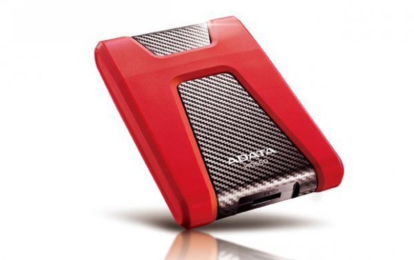 Dysk zewnętrzny HDD ADATA DashDrive Durable HD650 AHD650-1TU3-CRD (1 TB; 2.5&quot;; USB 3.0; 5400 obr/min; kolor czerwony)