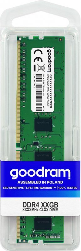 Pamięć GoodRam GR2400D464L17S/4G (DDR4 DIMM; 1 x 4 GB; 2400 MHz; CL17)