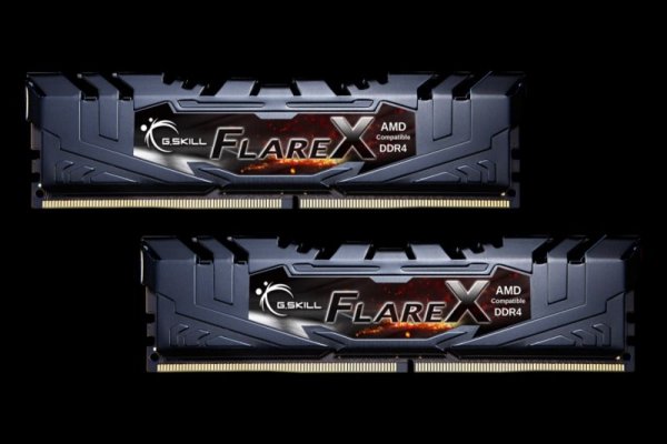 Zestaw pamięci G.SKILL FlareX F4-3200C16D-16GFX (DDR4 DIMM; 2 x 8 GB; 3200 MHz; CL16)