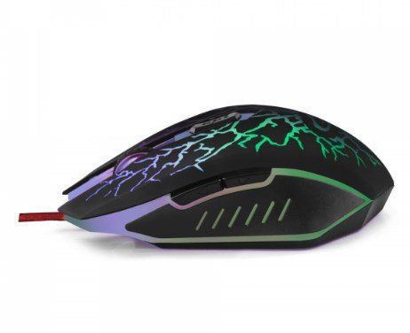 Mysz Esperanza Lightning EGM211R (optyczna; 2400 DPI; kolor czarny)