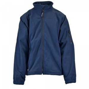 Bluza ocieplana z polaru męska KLM Kleding JK4400 czarna