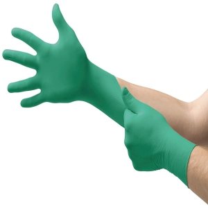 Rękawice TouchNTuff, nitrylowe, zielone 92-600 (100 sztuk)