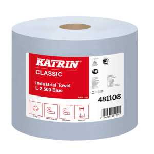 Czyściwo papierowe mieszane Katrin Classic L2 180m 2-warstwowe niebieskie 2 sztuki [481108]