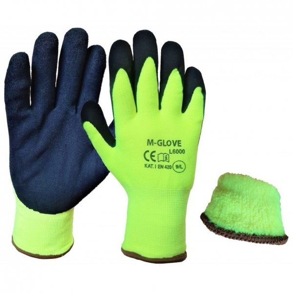 Rękawice robocze ocieplane, powlekane M-GLOVE L6000
