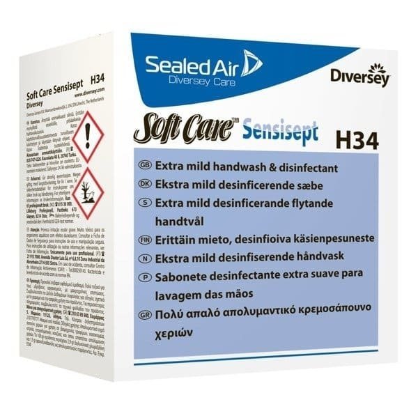 Płyn do mycia rąk i dezynfekcji Diversey Soft Care Sensisept H34 1,3L